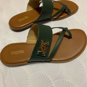 Michael Kors leather flat sandals